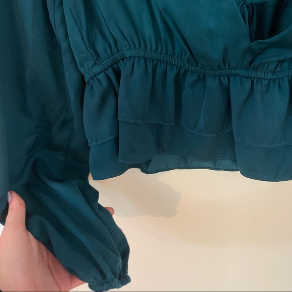 Forever 21 Emerald Peplum Top - Picture 6 of 8